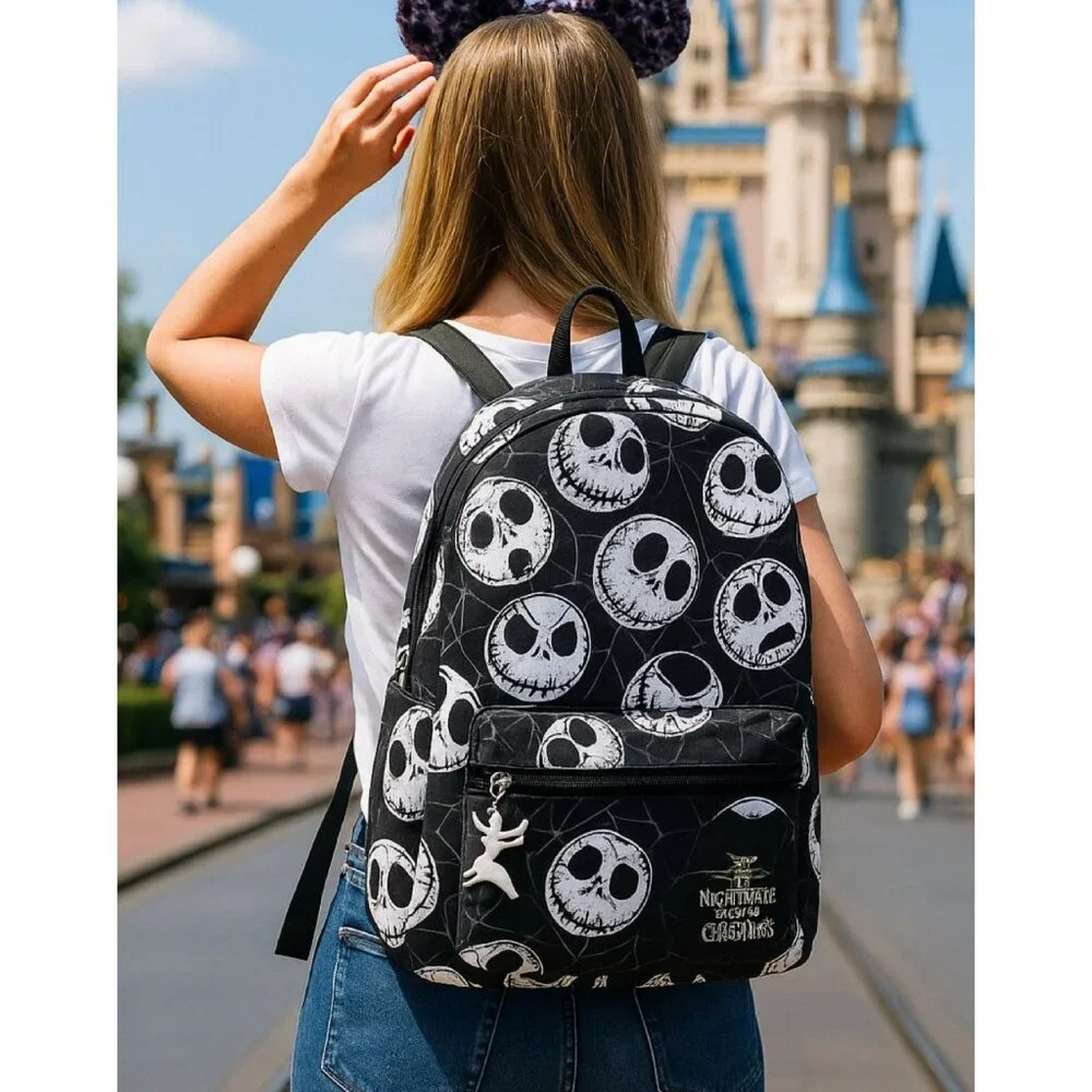 NEW Loungefly Jack Skellington SugarSkull Full Backpack Disney Nightmare B4 Xmas